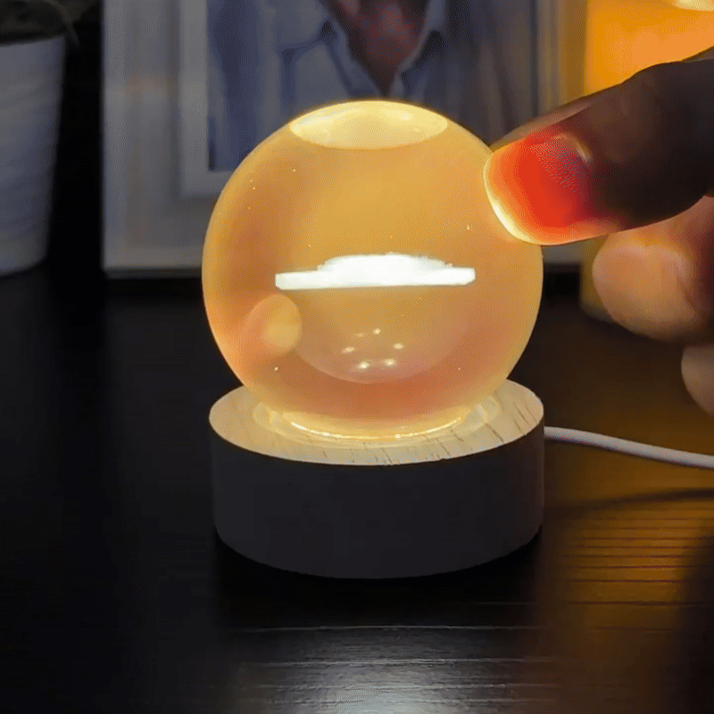 Esfera de Cristal + Base con Luz | Personalizadas